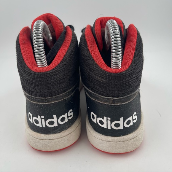 Adidas Kids Boys Hoops 2.0 B75743 Hi Top Black Orange Running Shoes-Size 2 Youth - Picture 4 of 12